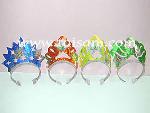 TS52014FIR   ASSORTED SHAPE FOIL TIARA (FIREWORKS PATTERN)    